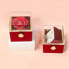 Lova Rose™ Eternal Rose Box with Engraved Necklace and Real Rose